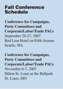 Fall Conference Schedule