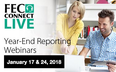 Year-End reporting and FECFile webinars 2018 button