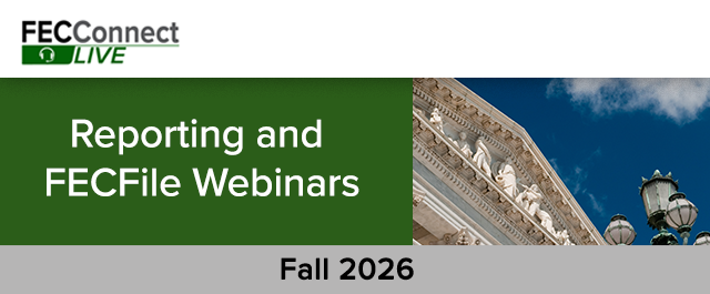 Q3 Reporting and FECFile Webinars Webhead