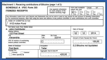 Bitcoin example 1-Schedule A receipt
