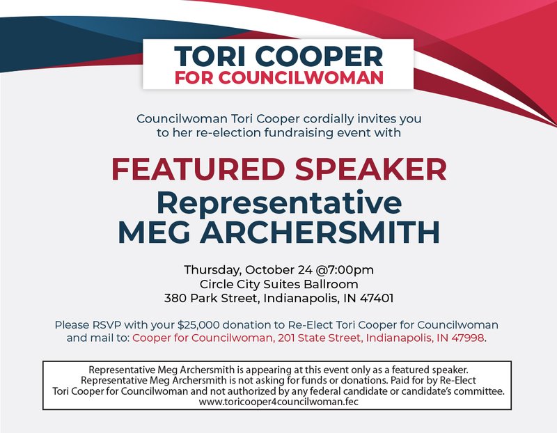 An example of publicity for a non-federal fundraiser raising contributions outside the source limits and prohibitions